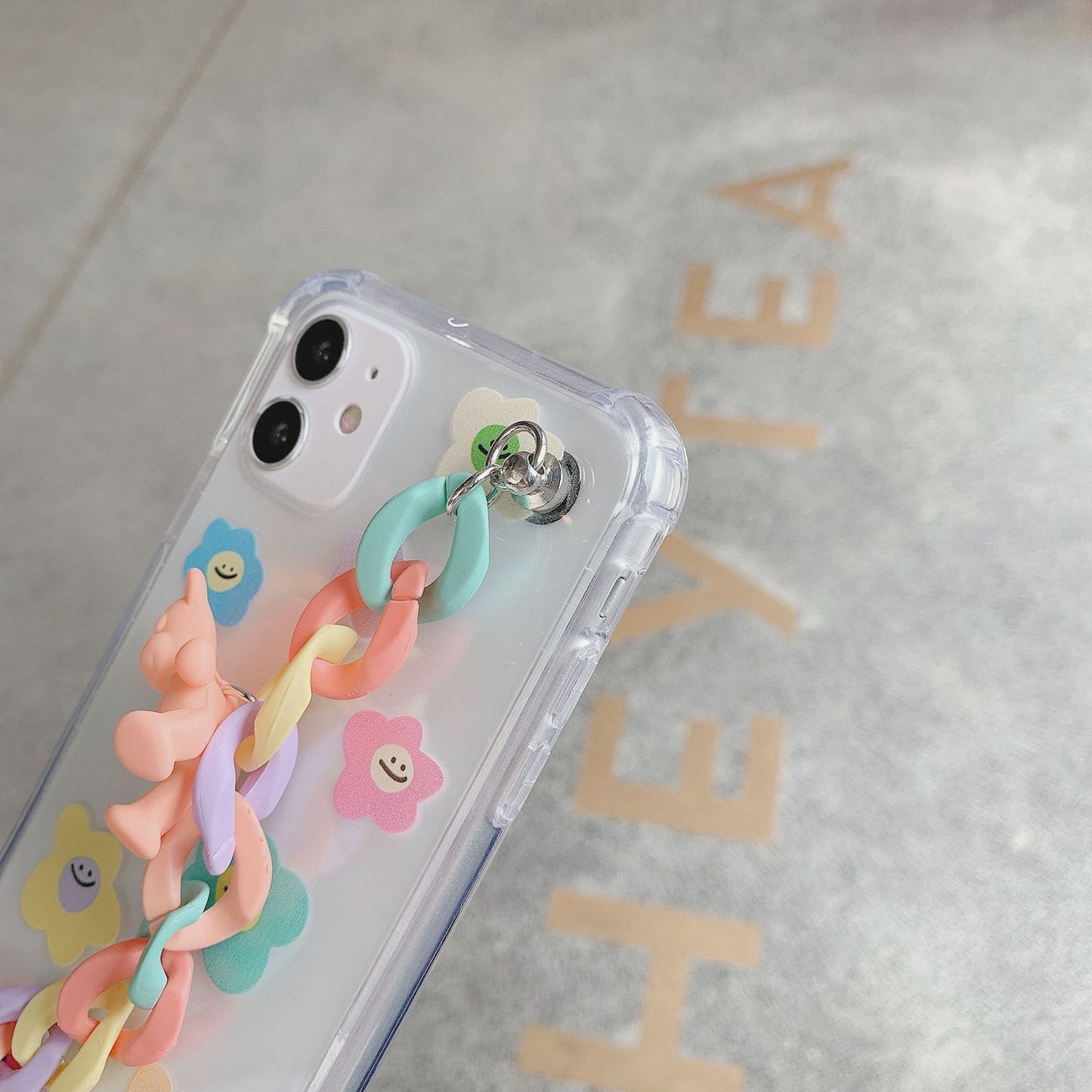 Pastel Phone Case with Chain