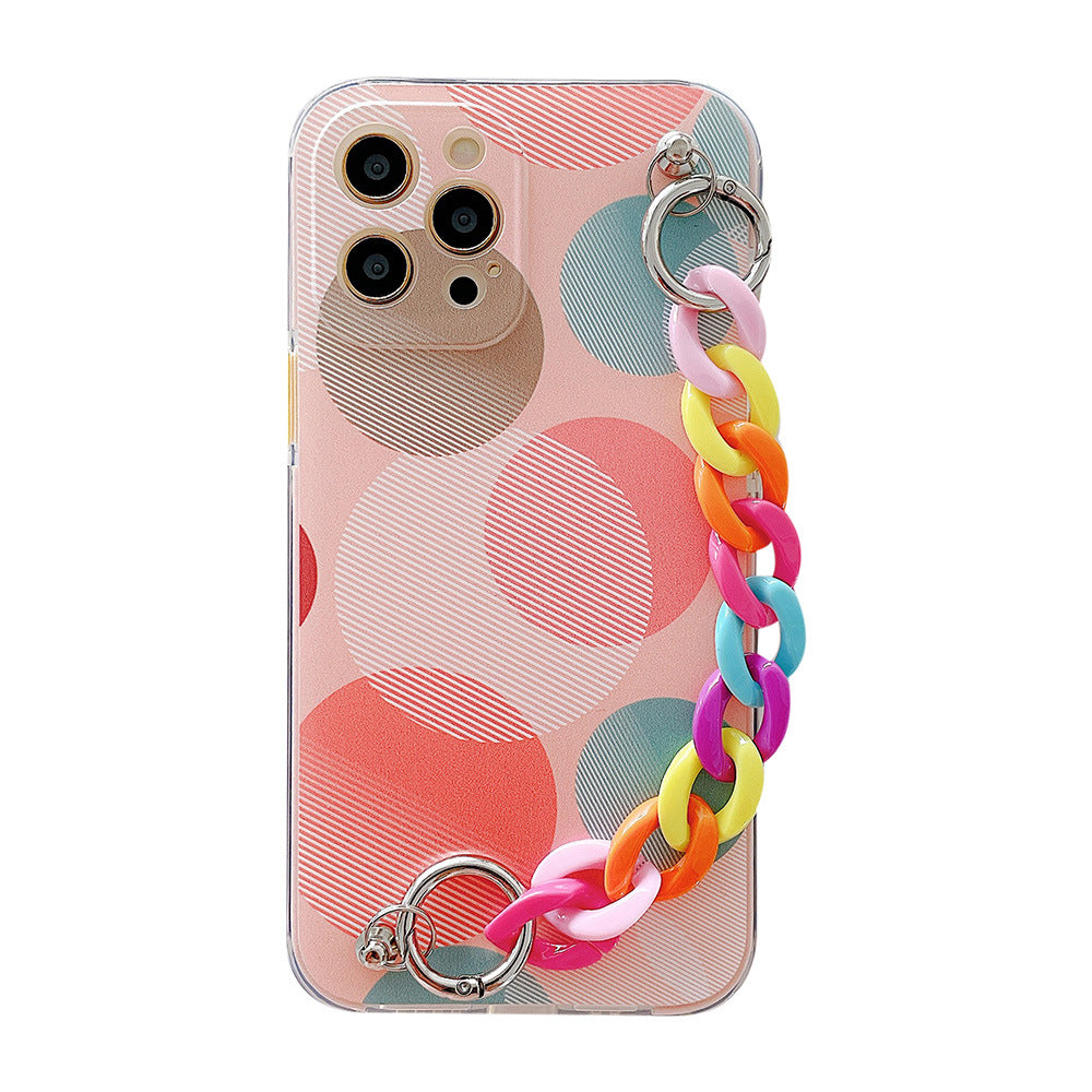 Graffiti Phone Case with Chain