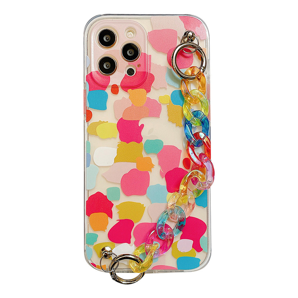 Graffiti Phone Case with Chain