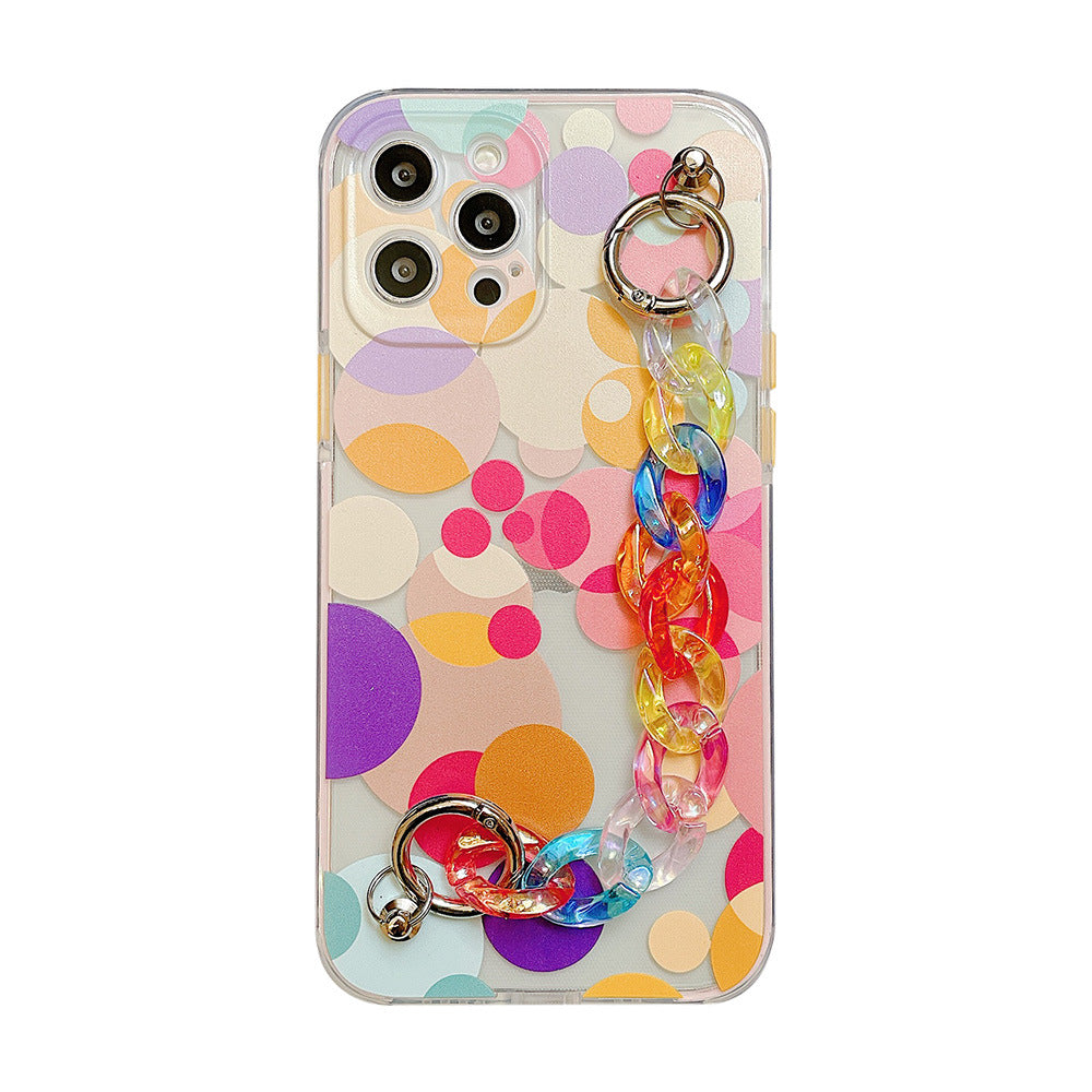 Graffiti Phone Case with Chain