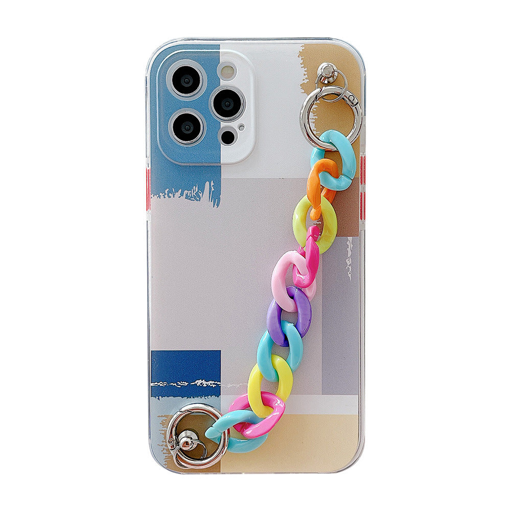 Graffiti Phone Case with Chain